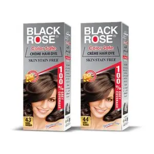 Combo of Black Rose Creme Hair Color Dark Brown Soft Black Rs250-min