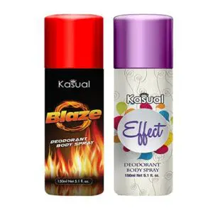 Combo of Kasual Blaze Effect Bodyspray 150ml Rs500-min