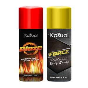 Combo of Kasual Blaze Force Bodyspray 150ml Rs500-min