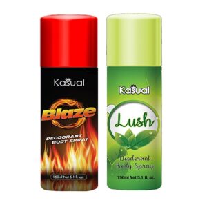 Combo of Kasual Blaze Lush Bodyspray 150ml Rs500-min