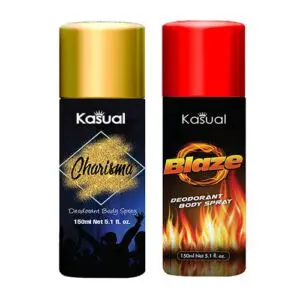 Combo of Kasual Charisma Blaze Bodyspray 150ml Rs500-min