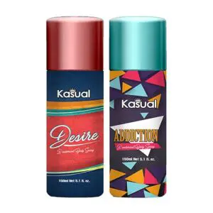 Combo of Kasual Desire Addiction Bodyspray 150ml Rs500-min
