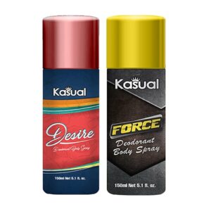 Combo of Kasual Desire Force Bodyspray 150ml Rs500-min