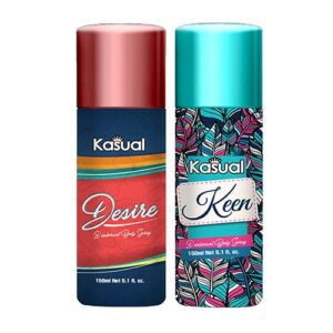 Combo of Kasual Desire Keen Bodyspray 150ml Rs500-min