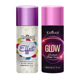 Combo of Kasual Effect Glow Bodyspray 150ml Rs500-min