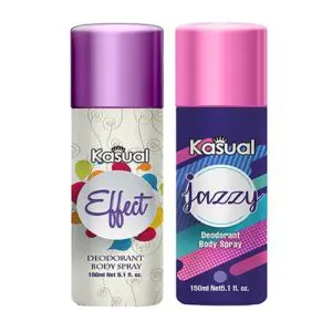 Combo of Kasual Effect Jazzy Bodyspray 150ml Rs500-min