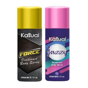 Combo of Kasual Force Jazzy Bodyspray 150ml Rs500-min