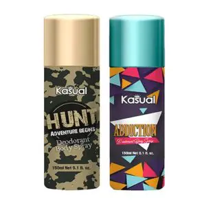 Combo of Kasual Hunt Addiction Bodyspray 150ml Rs500-min