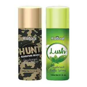 Combo of Kasual Hunt Lush Bodyspray 150ml Rs500-min