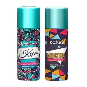 Combo of Kasual Keen, Addiction Bodyspray 150ml Rs500-min