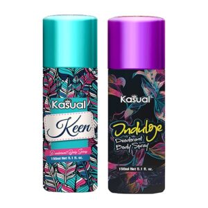 Combo of Kasual Keen, Indulge Bodyspray 150ml Rs500-min