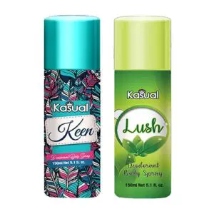Combo of Kasual Keen, Lush Bodyspray 150ml Rs500-min