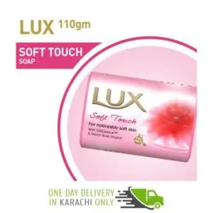 Lux Skin Cleansing Bar Soft Touch 110gm Rs65-min