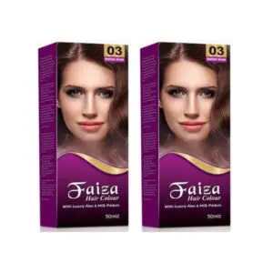 Combo of Faiza Hair Color 03 Medium Brown 50ml