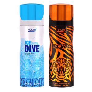 Combo of Havex Ice Dive Roar Bodyspray 200ml
