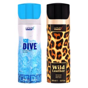 Combo of Havex Ice Dive Wild Leather Bodyspray