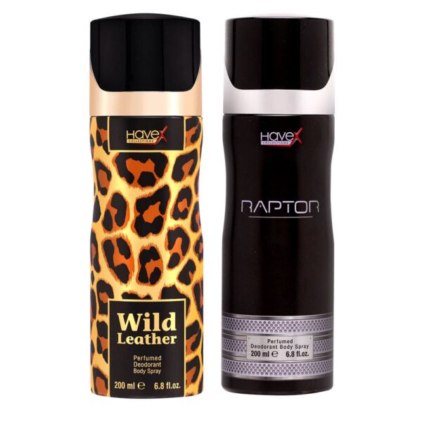 Combo of Havex Wild Leather Raptor Bodyspray 200ml