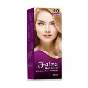 Faiza Hair Color 10 Golden Blonde 50ml