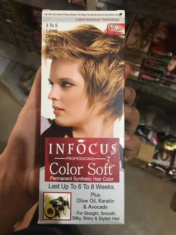 Infocus Hair Color Light Brown 5