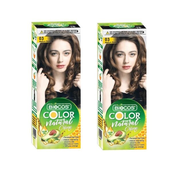 Biocos Color Naturals Medium Brown 2Pcs