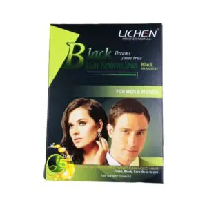 Lichen Black Shampoo Hair Color Sachet 10Pcs