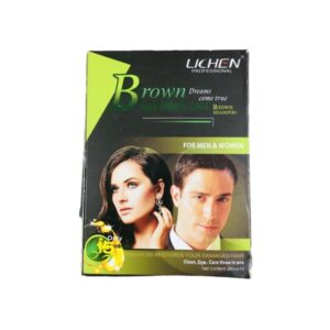 Lichen Brown Hair Color Shampoo 10Pcs