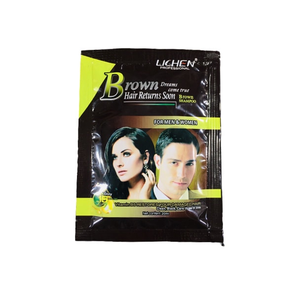 Lichen Brown Hair Color Shampoo Sachet Buy in PAKISTAN– 