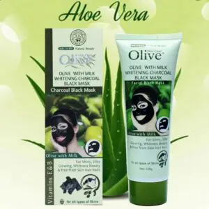 Olive Black Mask With Aloe Vera Extract