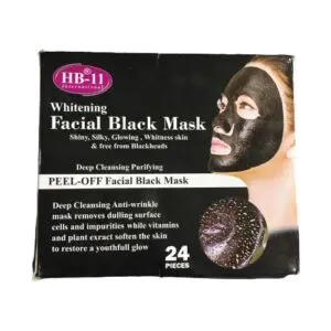 HB 11 Whitening Facial Black Mask Sachet 24Pcs