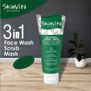 SkinVita 3 in 1 Face Wash, Scrub, Mask 120ml