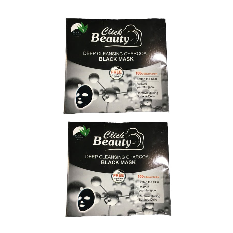 Click Beauty Black Mask Pack Of 24 Buy In Pakistan Trynow Pk