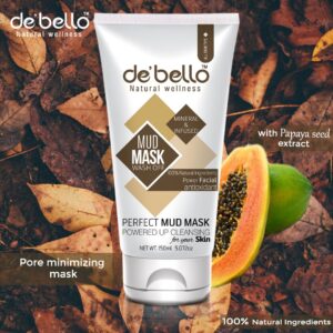Debello Whitening Mudd Mask Wash Off (150ml)