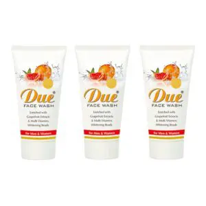 Due Whitening Face Wash 80ml Pack of 3