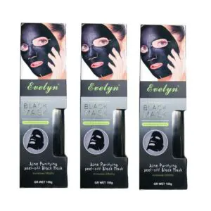 Evelyn Black Mask 150gm Pack of 3