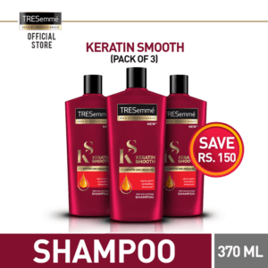 Tresemme Keratin Smooth Shampoo Pack of 3 370ml