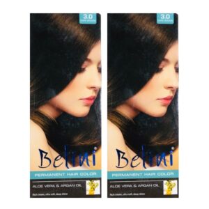 Belini Dark Brown Hair Color Pack of 2