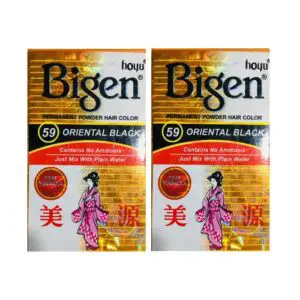 Bigen Oriental Black Hair Color Pack of 2