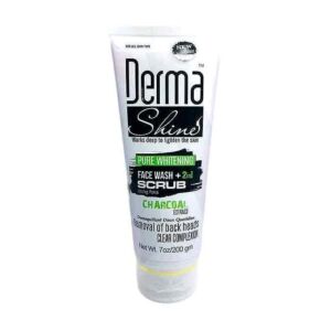 Derma Shine Pure Whitening Face Wash & Scrub (200gm)