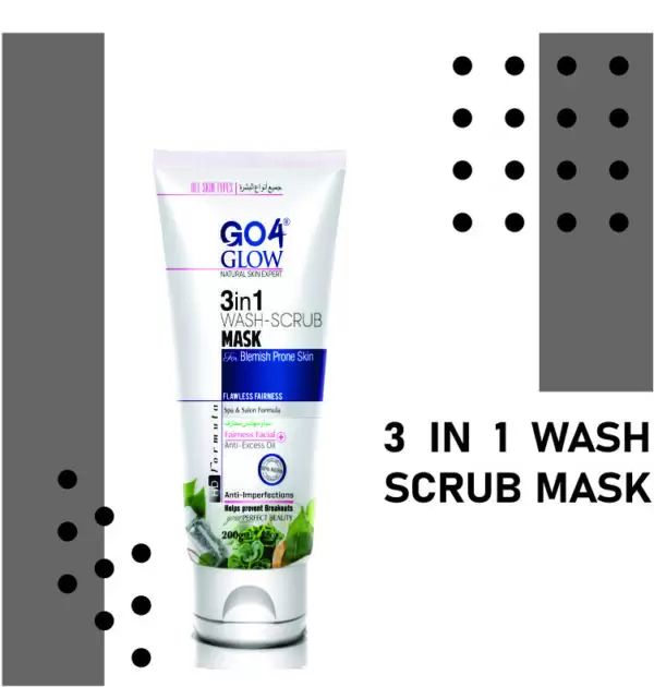 Go4Glow 3in1 (Wash+Scrub+Mask) 200gm
