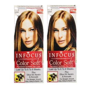 Infocus Natural Brown Hair Color Pack of 2
