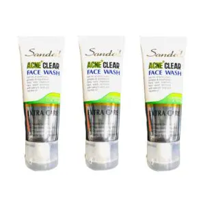 Sandal Acne Clear Face Wash Pack of 3