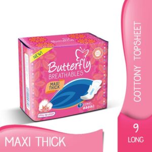 Butterfly Maxi Thick Soft Pads 9Pcs
