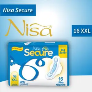 Nisa Secure Sanitary Pads 16Pcs