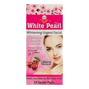 White Pearl Plus Whitening Urgent Facial Pack of 24 Sachets