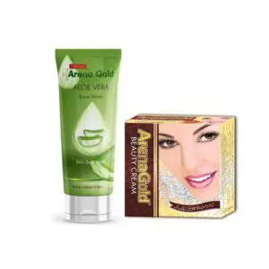 Arena Gold Beauty Cream 30gm & Aloe Vera Face Wash 110gm