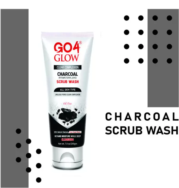 Go4Glow Charcoal Scrub Wash 200gm