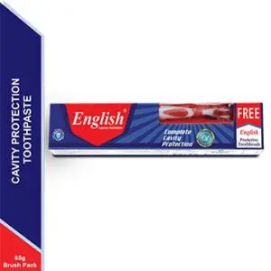 English Cavity Protection Toothpaste (Brush Pack)