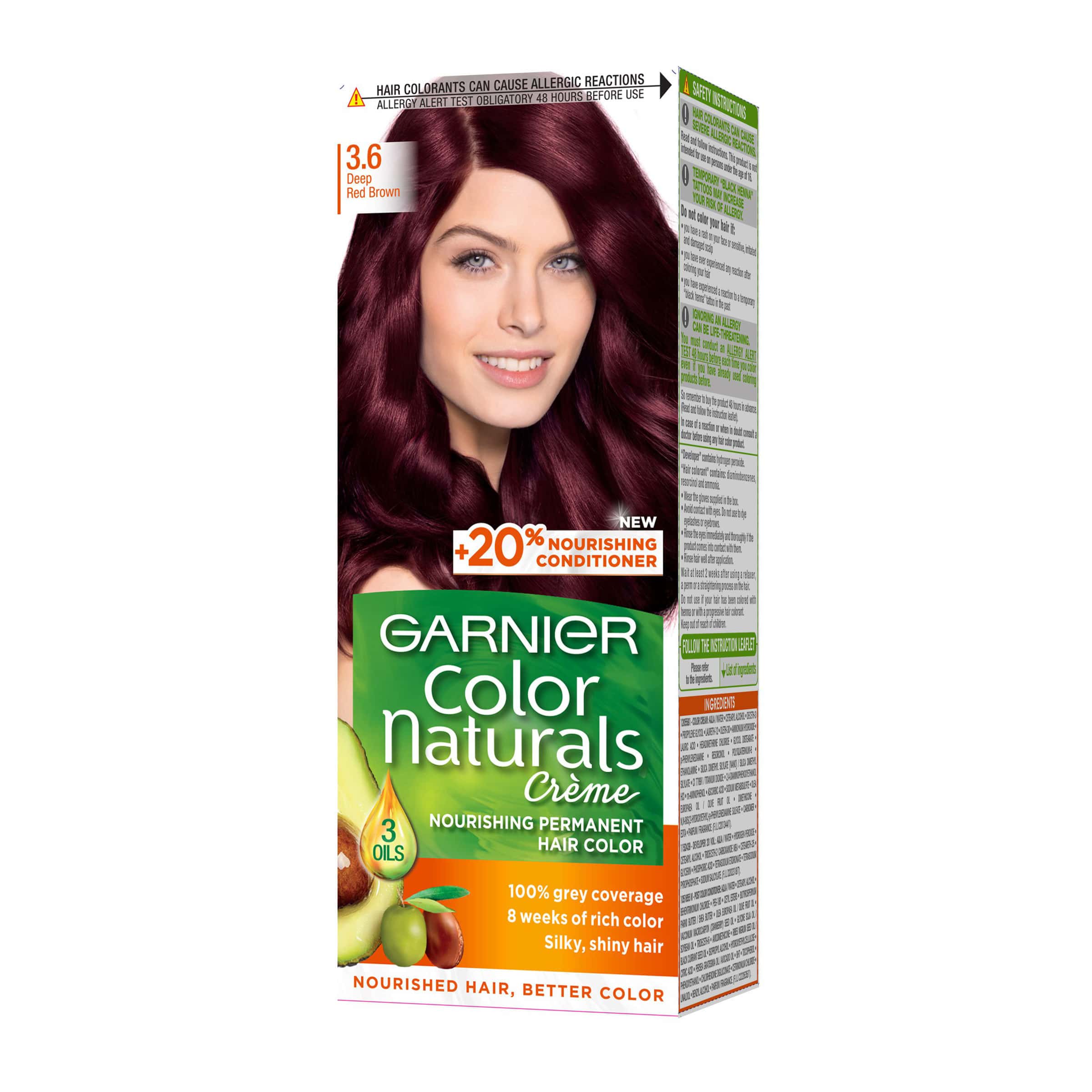 Гарньер 5 1/2. Garnier Color naturals 6.3. 3.61 Стойкая крем-краска для волос "Color naturals". Garnier Mahagony Colours.