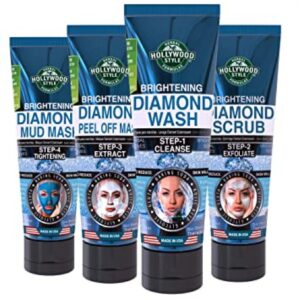 Hollywood Style Brightening Diamond Face Wash (100ml) Pack of 4