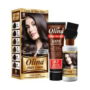 Olina Hair Color 02 Dark Brown New Formula